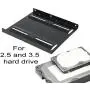 2.5'' to 3.5'' Bay SSD HDD Notebook Hard Disk Drive Metal Black Mounting Bracket Adapter Tray Kit 2.5'' to 3.5'' Bay SSD HDD Notebook Hard Disk Drive Metal Black Mounting Bracket Adapter Tray Kit