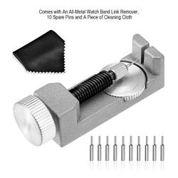 Selizo Watch Link Remover kit Watch Band Tool with 10 Extra Pins for Watch Band Link Pin Removal and Watch Sizing