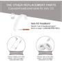 Beats Accessories Solo 3 Replacement Hinge Parts Repair Kit Compatible with Beats by Dre Solo 3.0 Wireless A1796 Headphones (White)
