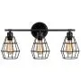 Wire Cage Wall Sconce,Industrial Bathroom Vintage Style Metal Wall Lamp E26 Bulb Base,Rustic Farmhouse Wall Light Fixture for Headboard Bedroom Garage Door Porch Wire Cage Wall Sconce,Industrial Bathroom Vintage Style Metal Wall Lamp E26 Bulb Base,Rustic Farmhouse Wall Light Fixture for Headboard Bedroom Garage Door Porch