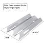 Hisencn Repair kit Stainless Steel Gas Grill Burner Tube and Heat Plate Tent Shield Replacement for Vermont Castings CF9030, CF9050, Jenn Air JA460, JA461, JA461P, JA480, JA580, VTB1, VCHP1