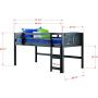 DONCO KIDS Louver Loft Bed, Twin, Antique Grey