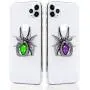 ETRY Christmas Phone Ring Stand Finger Holder, Spider Luxury Diamond, 360 Rotation Metal Ring Grip Animal Emo Hardcore Style - Compatible with All Smartphones and Tables