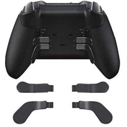 Elite Controller Paddles,Metal Stainless Steel Replacement Parts for Xbox One Elite Controller Series 2 Model 1797-4 PCS (Black)