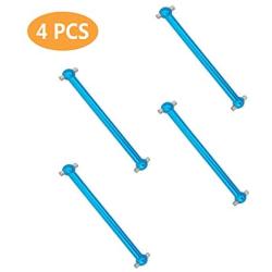 GINIHUIFISH 4pcs Metal Dog Bone Drive Shafts for WLtoys A959 A969 A979 K929 1:18 RC Car Monster Truck Parts Replacement Blue