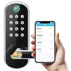 Sifely Keyless Entry Door Lock, Keypad Door Lock, Keyless Door Lock, Fingerprint Door Lock, Biometric Door Lock, Keypad Entry Door Lock, Passcode Code Door Lock, Digital Smart Door Lock (Smart Lock)