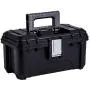 Husky 16 in. Plastic Tool Box with Rugged Metal Latch (1.6 mm) and Ample Storage Capabilities in Black, Tool Box Organizer Heavy Duty, Durable Polypropylene, Easy to Grip, Impact Resistant Plastic Husky 16 in. Plastic Tool Box with Rugged Metal Latch (1.6 mm) and Ample Storage Capabilities in Black, Tool Box Organizer Heavy Duty, Durable Polypropylene, Easy to Grip, Impact Resistant Plastic