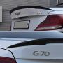 Automotiveapple Rear Trunk Lip Spoiler T5K Titanium Black for 2018 2019 Hyundai Genesis G70