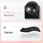 Trideer Exercise Ball (45-85cm) Extra Thick Yoga Ball Chair, Heavy Duty Stability Ball Supports 2200lbs, Birthing Ball with Quick Pump (Office & Home & Gym)