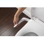 Kohler K-5724-96 Puretide Elongated Manual Bidet Toilet Seat, White With Quiet-Close Lid And Seat, Adjustable Spray Pressure And Position, Self-Cleaning Wand, No Batteries Or Electrical Outlet Needed