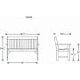 POLYWOOD GNB48MA Vineyard 48'' Bench, Mahogany
