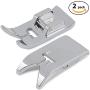 Addicted DEPO - Universal Zig Zag Straight Stitch Snap-On Presser Foot 2PCS for 15 Class Low Shank Sewing Machines