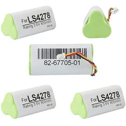 5-Pack Battery for Motorola Symbol LS4278 LS4278-M LI4278 DS6878 Barcode Scanner 800mAh 3.6V Ni-Mh PN 82-67705-01 BTRY-LS42RAAOE-01 5-Pack Battery for Motorola Symbol LS4278 LS4278-M LI4278 DS6878 Barcode Scanner 800mAh 3.6V Ni-Mh PN 82-67705-01 BTRY-LS42RAAOE-01