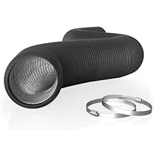 AC Infinity Flexible 4-Inch Aluminum Ducting, Heavy-Duty Four-Layer Protection, 8-Feet Long for Heating Cooling Ventilation and Exhaust