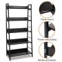 HIMIMI 5 Shelf Ladder Bookcase, Industrial Bookshelf Wood and Metal Bookshelves, Plant Flower Stand Rack Book Rack Storage Shelves for Home Decor HIMIMI 5 Shelf Ladder Bookcase, Industrial Bookshelf Wood and Metal Bookshelves, Plant Flower Stand Rack Book Rack Storage Shelves for Home Decor
