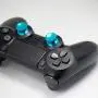 TOMSIN Metal Thumbsticks for Xbox One/ PS4 Controllers, Aluminum Analog Grip Replacement Parts for Xbox One S (2 Pcs) (Blue)