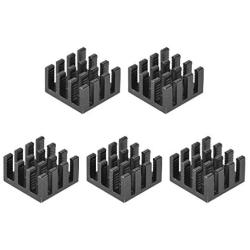 uxcell Electronic Radiators Heatsink for MOS GPU IC Chip Black 14 x 14 x 8 mm 5pcs