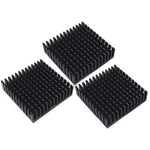 3pcs Aluminum Chipset Heat Radiator Cooling 40mm x 40mm x 11mm, Suitable for nema 17 Stepper Motor heatsink