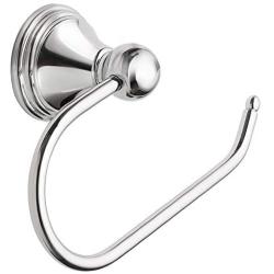 Moen DN8408CH Preston Collection Single Post European Toilet Paper Holder with Hardware, Pack of 1, Chrome