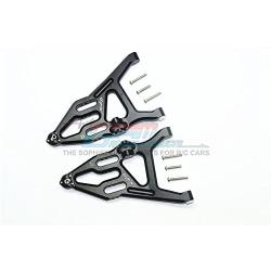 GPM for Traxxas Unlimited Desert Racer 4X4 (#85076-4) Upgrade Parts Aluminum Front Lower Suspension Arm - 1Pr Set Black