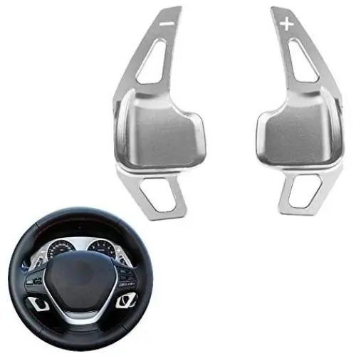 ///M Aluminum Metal Paddle Shift Steering Wheel Shifter Extension For BMW 1 2 3 4 5 6 7 series X1 X2 X3 X4 X5 X6 Z4,F10 F20 GT F22 F23 F30 F31 F34 F32 F15 F16 F25 F26 F48 F39 (Silver) ///M Aluminum Metal Paddle Shift Steering Wheel Shifter Extension For BMW 1 2 3 4 5 6 7 series X1 X2 X3 X4 X5 X6 Z4,F10 F20 GT F22 F23 F30 F31 F34 F32 F15 F16 F25 F26 F48 F39 (Silver)