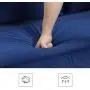 VASAGLE Sofa, Couch for Living Room, Velvet Surface, for Apartment, Small Space, Solid Wood Frame, Metal Legs, Easy Assembly, Mid-Century Modern Design, 71.3 x 32.3 x 33.9 Inches, Blue ULCS002Q01 VASAGLE Sofa, Couch for Living Room, Velvet Surface, for Apartment, Small Space, Solid Wood Frame, Metal Legs, Easy Assembly, Mid-Century Modern Design, 71.3 x 32.3 x 33.9 Inches, Blue ULCS002Q01