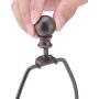 Canomo 1 Set 8 Inch Lamp Harp Holder with Light Base and Ball Lamp Finial for Table and Floor Lamps (Bronze)