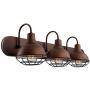 Kira Home Liberty 24'' 3-Light Modern Industrial Farmhouse Vanity/Bathroom Light, Brushed Bronze Finish
