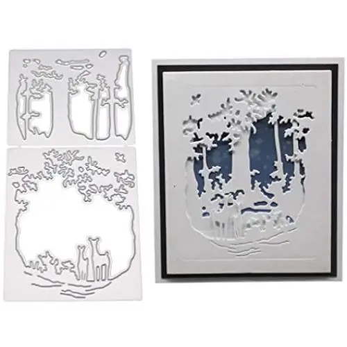 MosBug Christmas Deer Metal Dies Cuts for Card Making, Stencil DIY Scrapbooking Album Stamp Paper Card Embossing Craft Decor MosBug Christmas Deer Metal Dies Cuts for Card Making, Stencil DIY Scrapbooking Album Stamp Paper Card Embossing Craft Decor