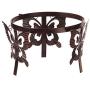Topadorn Gazing Ball Stand Garden Hardware Metal Stand with Butterfly Adorned for 10-Inch or 12-Inch Gazing Globes
