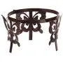 Topadorn Gazing Ball Stand Garden Hardware Metal Stand with Butterfly Adorned for 10-Inch or 12-Inch Gazing Globes