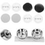 32mm Round Button Mold, DIY Aluminum Alloy Interchangeable Die Badge Maker Punch Press Mould for Button Maker Badge Machine