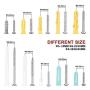 Plastic Drywall Wall Anchors Screw Assortment Kit 300 Pieces