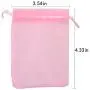 Tojwi 50pcs Organza Bags-Mix Color 3.54x4.33(9x11cm) Satin Drawstring Organza Pouch Wedding Party Favor Gift Bag Jewelry Watch Bags