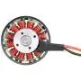 VGEBY Brushless Motor, 5010-360KV 1PCS Metal Outdoor Big Load Multiaxis Thick Line Hollow Cover Double Bearing Brushless Motor(Negative Tooth)