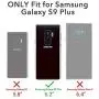 YOUMAKER Designed for Galaxy S9 Plus Case, Heavy Duty Protection Kickstand with Built-in Screen Protector Shockproof Case Cover for Samsung Galaxy S9 Plus 6.2 inch - Blue