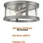 Farmhouse Drum Flush Mount Ceiling Light Seeded Glass Pendant Shade Ceiling Light Fixture Dining Room Light