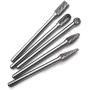 YUFUTOL Carbide Burrs Set - 5pcs diameter Extended Long Double Cut Solid Carbide Rotary Burr File Set 1/4 Inch Shank for Die Grinder Drill, Metal Carving,Polishing,Engraving,Drilling