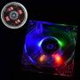 Richer-R Cooling Fan LED,80mm LED Light 12V 4Pin Mute PC Case Cooling Fan Computer Cooler with a 4 Pin Power Interface (Blue)
