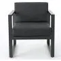 GDF Studio Nealie Patio Furniture ~ 4 Piece Outdoor Aluminum Chat Set (Dark Grey)