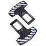 2 Packs Car Seat Belt Clip, Car Seat Belt Silencer Metal Tongue, Seat Safety Belt Buckle Auto Metal Seat, Universal Fit, Pattern 1