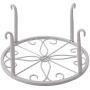 Metal Plant Stand Floor Flower Pot Rack Iron Art Plant Stands Pot Holder,3 Pieces in One Package (White)