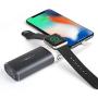 MIPOW Portable Apple Watch Charger, MFi Certified Magnetic 6000mAh Power Bank with Built-in iPhone Fast Charging Cord Cable, Pocket-sized Battery for iWatch Series 3 2 1 Nike 38mm 42mm