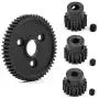 kingsea Metal Steel 54T 0.8 32 Pitch Spur Gear with 15T/17T/19T Pinion Gear Sets for RC Slash 4x4 VXL Rally VXL Stampede 4x4 1/10 Summit 1/10 E-REVO kingsea Metal Steel 54T 0.8 32 Pitch Spur Gear with 15T/17T/19T Pinion Gear Sets for RC Slash 4x4 VXL Rally VXL Stampede 4x4 1/10 Summit 1/10 E-REVO