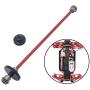 Spare Parts Differential Central Drive Shaft Motor Gear for WLtoys 124018 124019 Parts 1/12 Scale RC Car Buggy Accessory Fittings - 2pcs Red