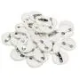 US Stock 1-1/2'' (37mm) Badge Pin Button Parts Top/Bottom Cover Clip for Button Maker DIY Badge Making 1000 Sets ABS Bottom