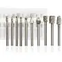 XUCHUAN Rotary Files 10 PCS HSS Rotary Burrs Rotary Tools Fit Power Tools Woodworking,Carving, Engraving XUCHUAN Rotary Files 10 PCS HSS Rotary Burrs Rotary Tools Fit Power Tools Woodworking,Carving, Engraving