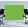Green Screen Backdrop,75x79, Wall-Mounted Pull-Down Retractable Style,Wrinkle-Resistant Fabric, Solid Aluminium Metal Casing, Chroma Key for Photo Video, Live Game,Virtual Studio, Studio Photo ect