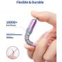 Micro USB Cable Android Charger, JSAUX (2-Pack 6.6FT) Micro USB Android Charger Cable Nylon Braided Cord Compatible with Galaxy S7 S6 J7 Edge Note 5, Kindle. MP3 and More-Purple