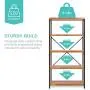 Best Choice Products 5-Tier Rustic Industrial Bookshelf Display Décor Accent for Living Room, Bedroom, Office w/Metal Frame, Wood Shelves - Brown